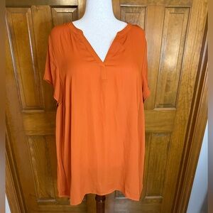 Torrid Orange Tunic Top - Size 3